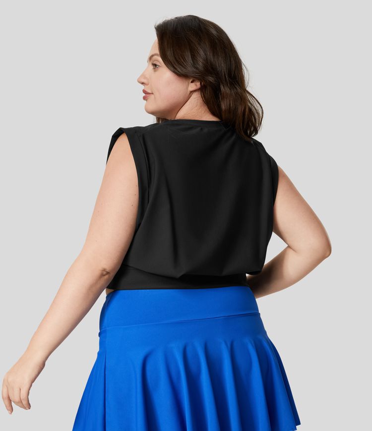 Shein Camisetas Talla Grande Mujer Camiseta Sin Mangas Para Mujer