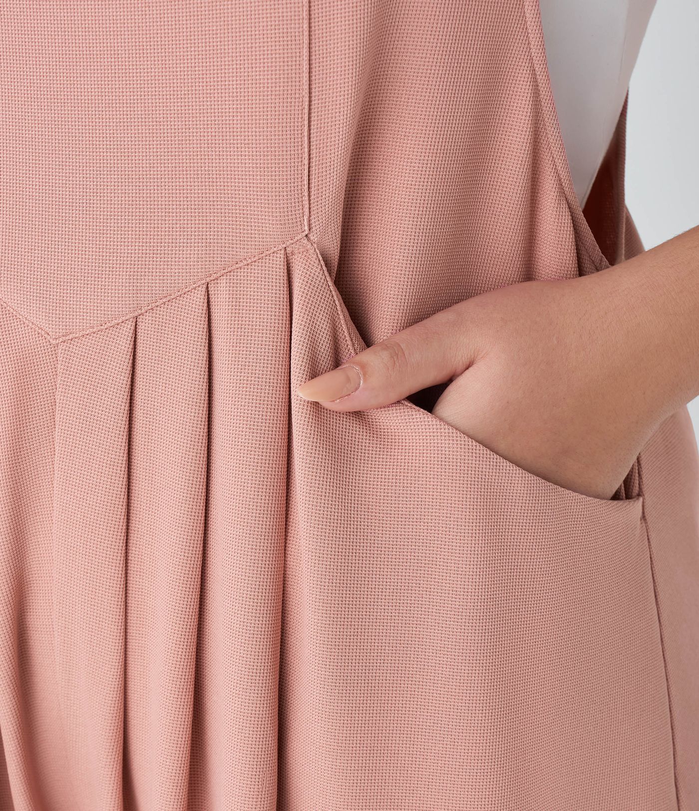 Pockets Waffle Casual Plus Size Overalls