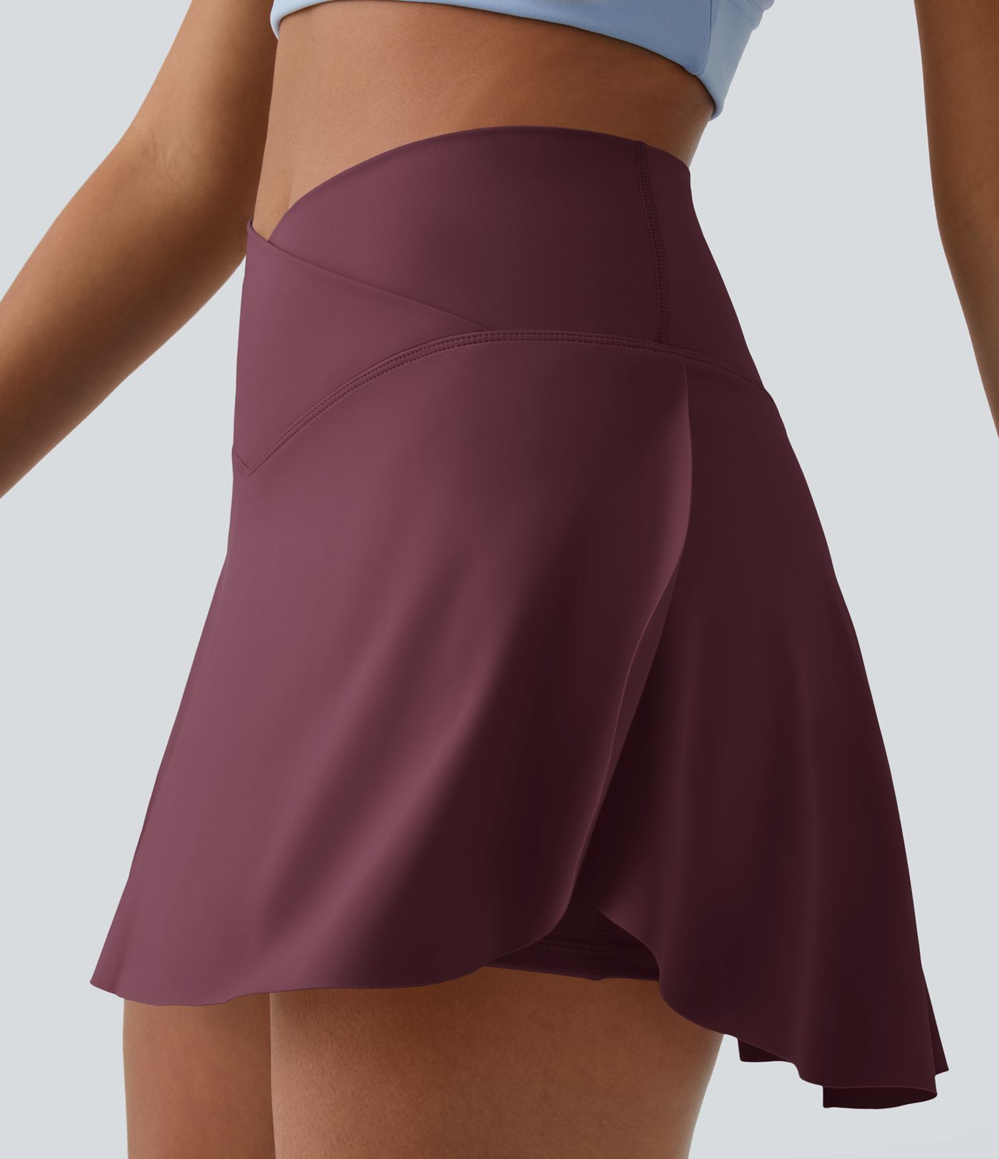 Everyday Softlyzero™ Airy Crossover 2-in-1-Mini-Tennisrock mit Seitentaschen-Lucid