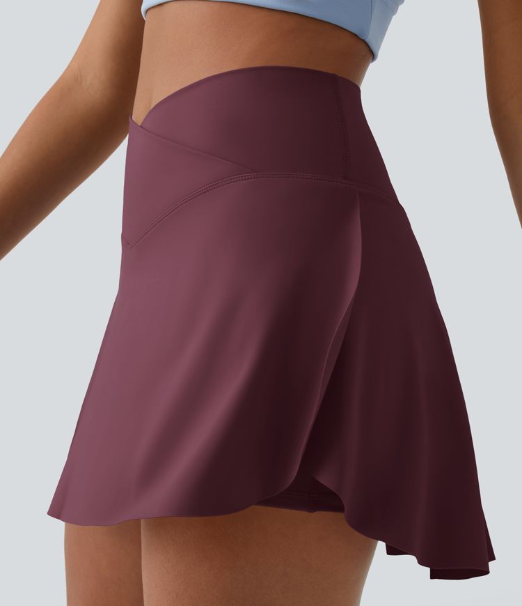 Everyday Softlyzero™ Airy Crossover 2-in-1-Mini-Tennisrock mit Seitentaschen-Lucid