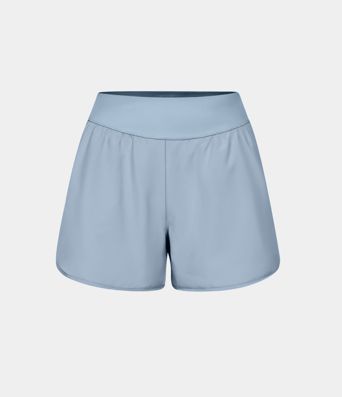 Breezeful™ High Waisted Pocket Quick Dry Casual Shorts 4"
