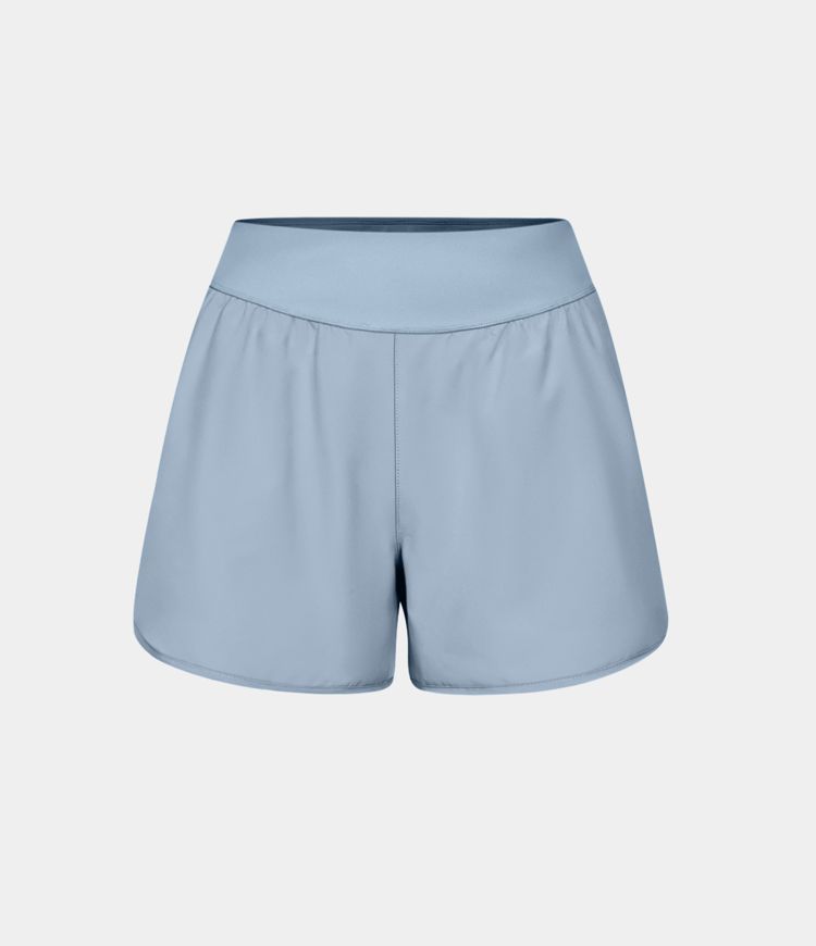 Breezeful™ High Waisted Pocket Quick Dry Casual Shorts 4"