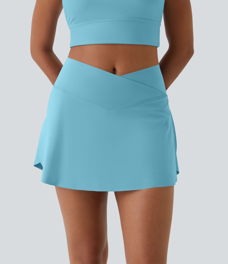 Minifalda tenis Softlyzero™ Airy Crossover 2 en 1 bolsillo lateral tacto fresco tacto suave diario Lucid-UPF 50+