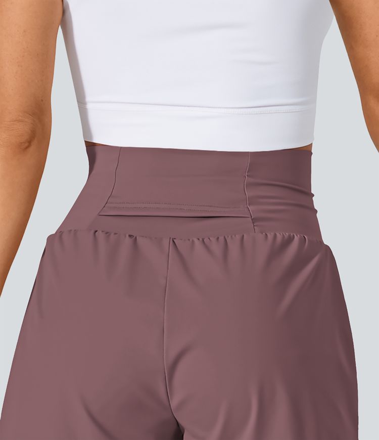 SoftlyZero™ Airy Super High Waisted Cool Touch Yoga Shorts with Pockets