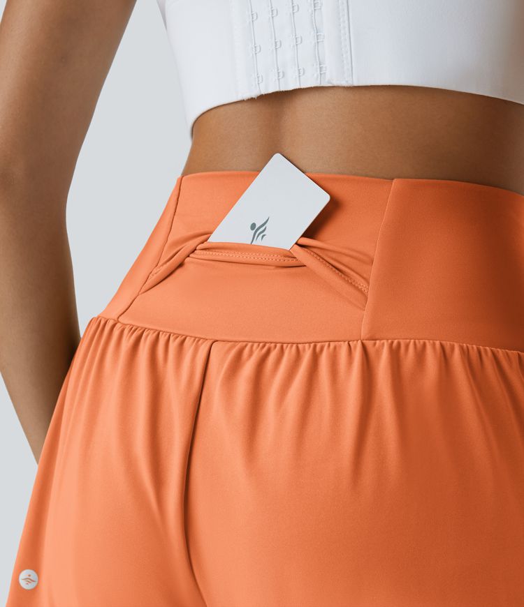 SoftlyZero™ Airy Super High Waisted Cool Touch Yoga Shorts with Pockets