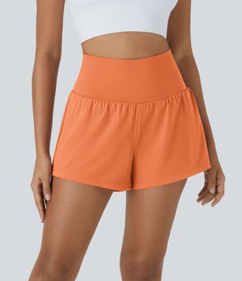 SoftlyZero™ Airy Super High Waisted Cool Touch Yoga Shorts with Pockets