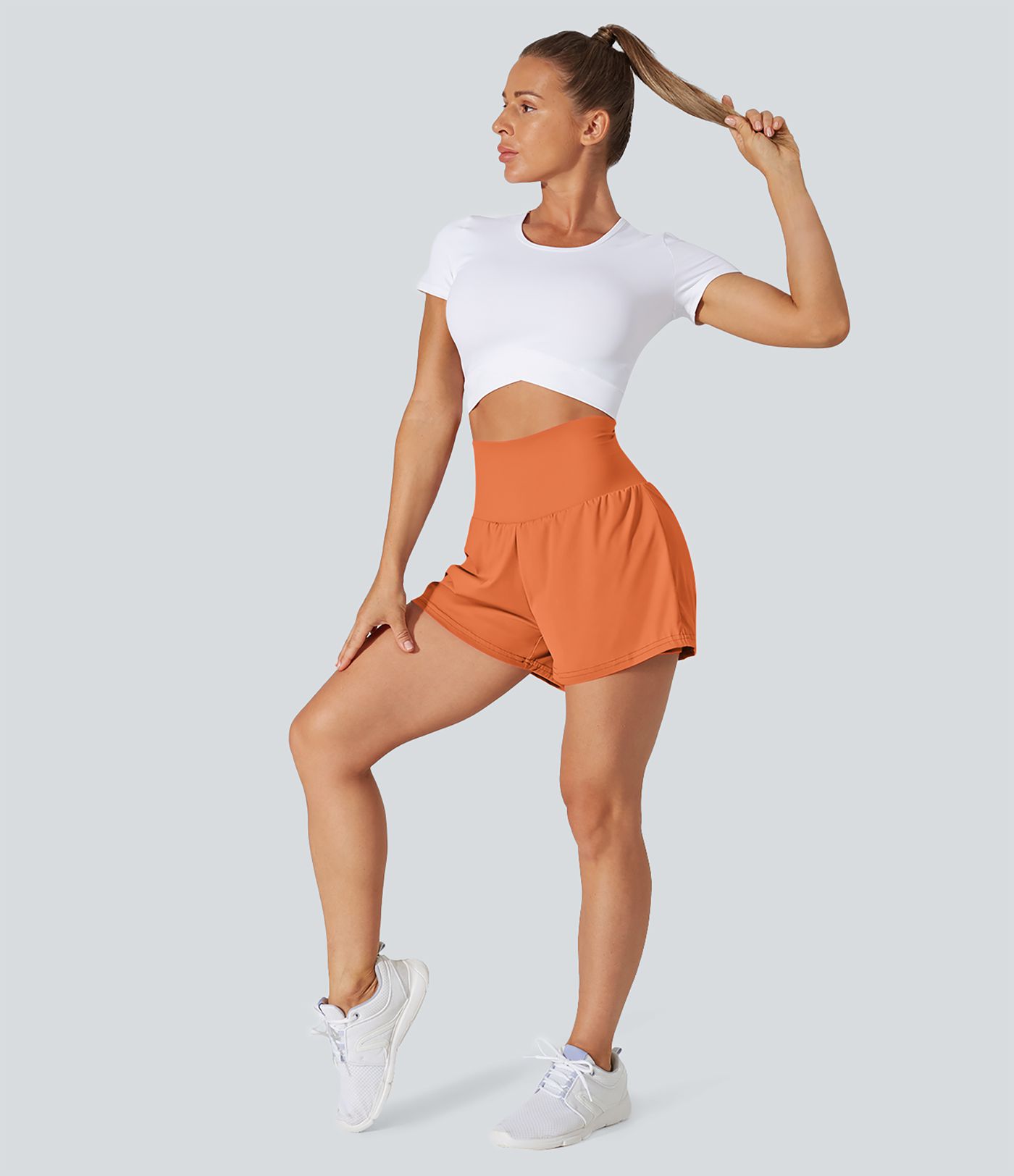 SoftlyZero™ Airy Super High Waisted Cool Touch Yoga Shorts with Pockets