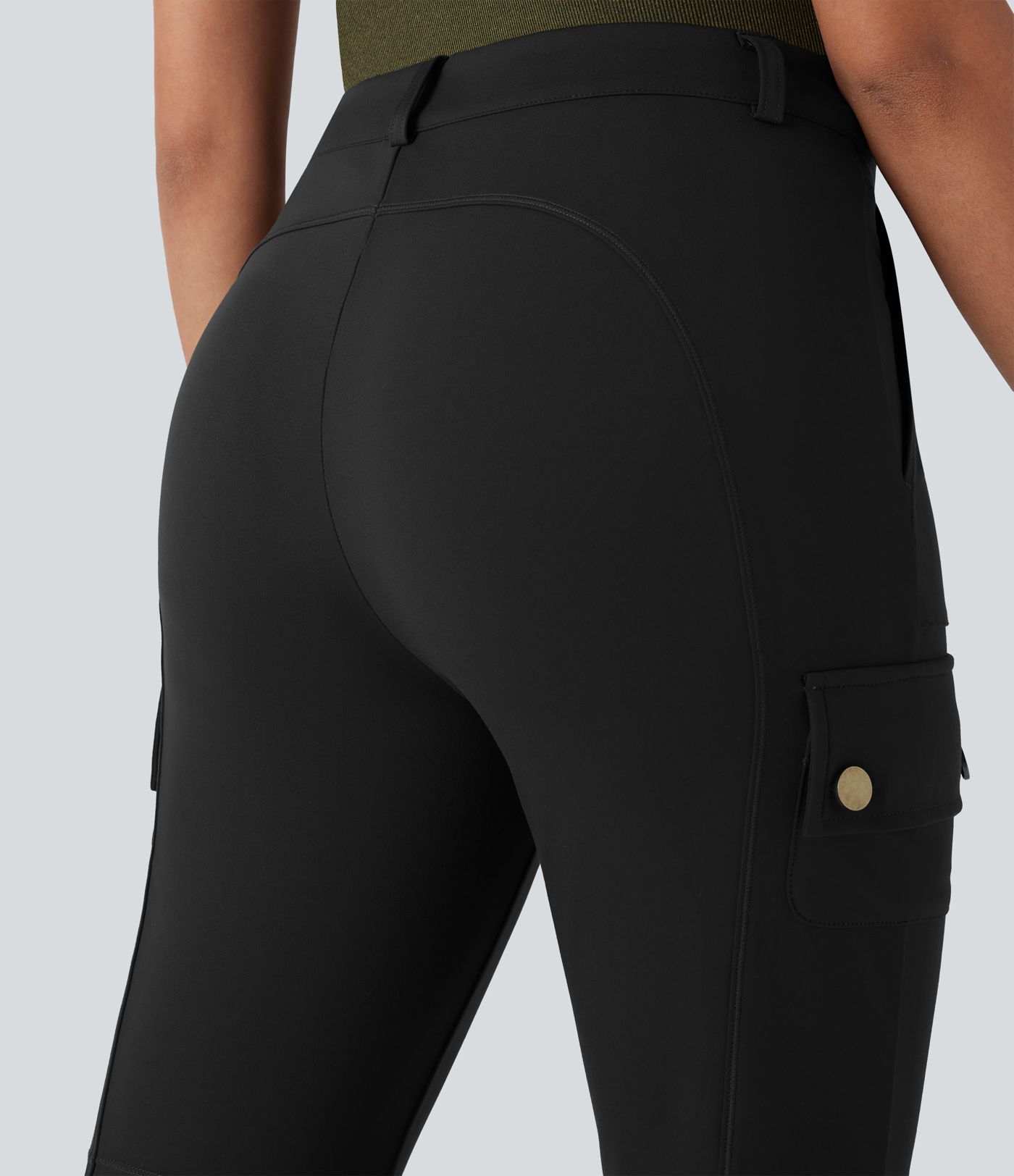 DayStretch Mid Rise Pockets Hiking Cargo Bootcut Trousers