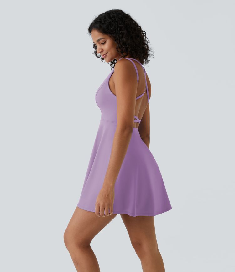 Flare Mini Slip Dance Active Dress