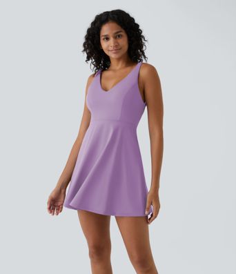 Flare Mini Slip Dance Active Dress