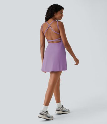 Flare Mini Slip Dance Active Dress
