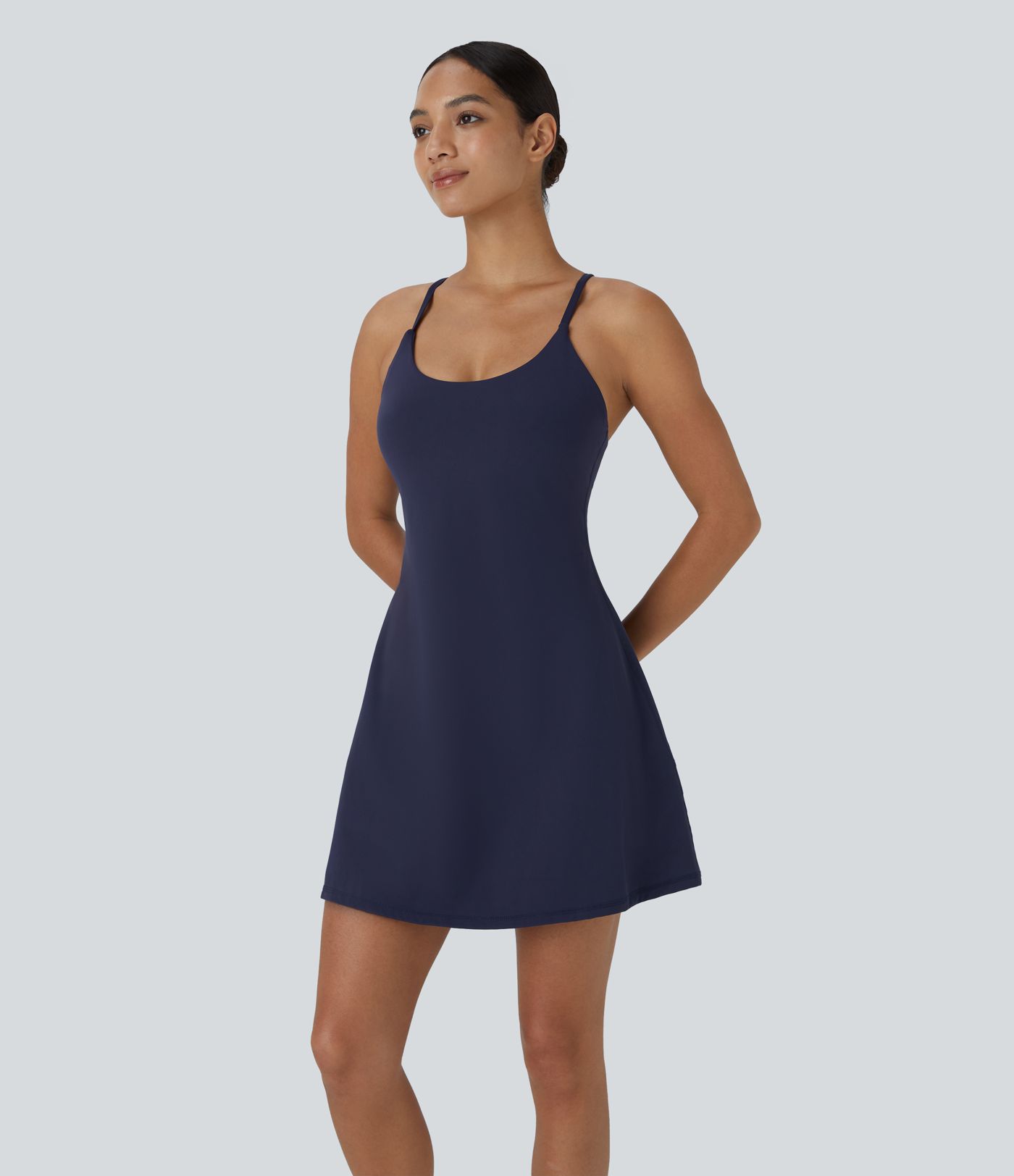 SoftlyZero™ Plush Backless Active Dress A-C Cups