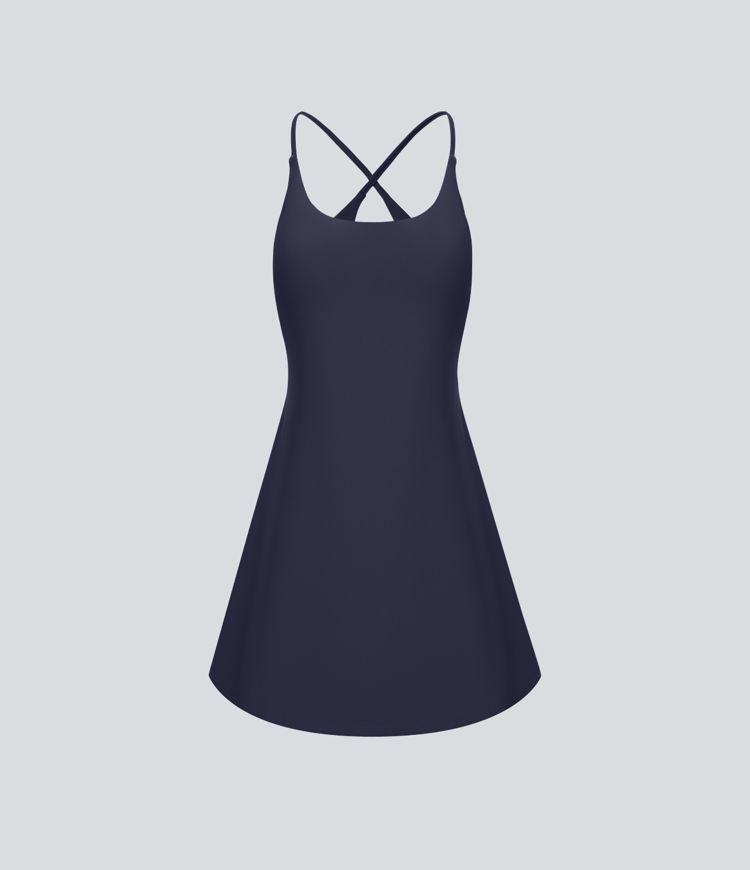 SoftlyZero™ Plush Backless Active Dress A-C Cups
