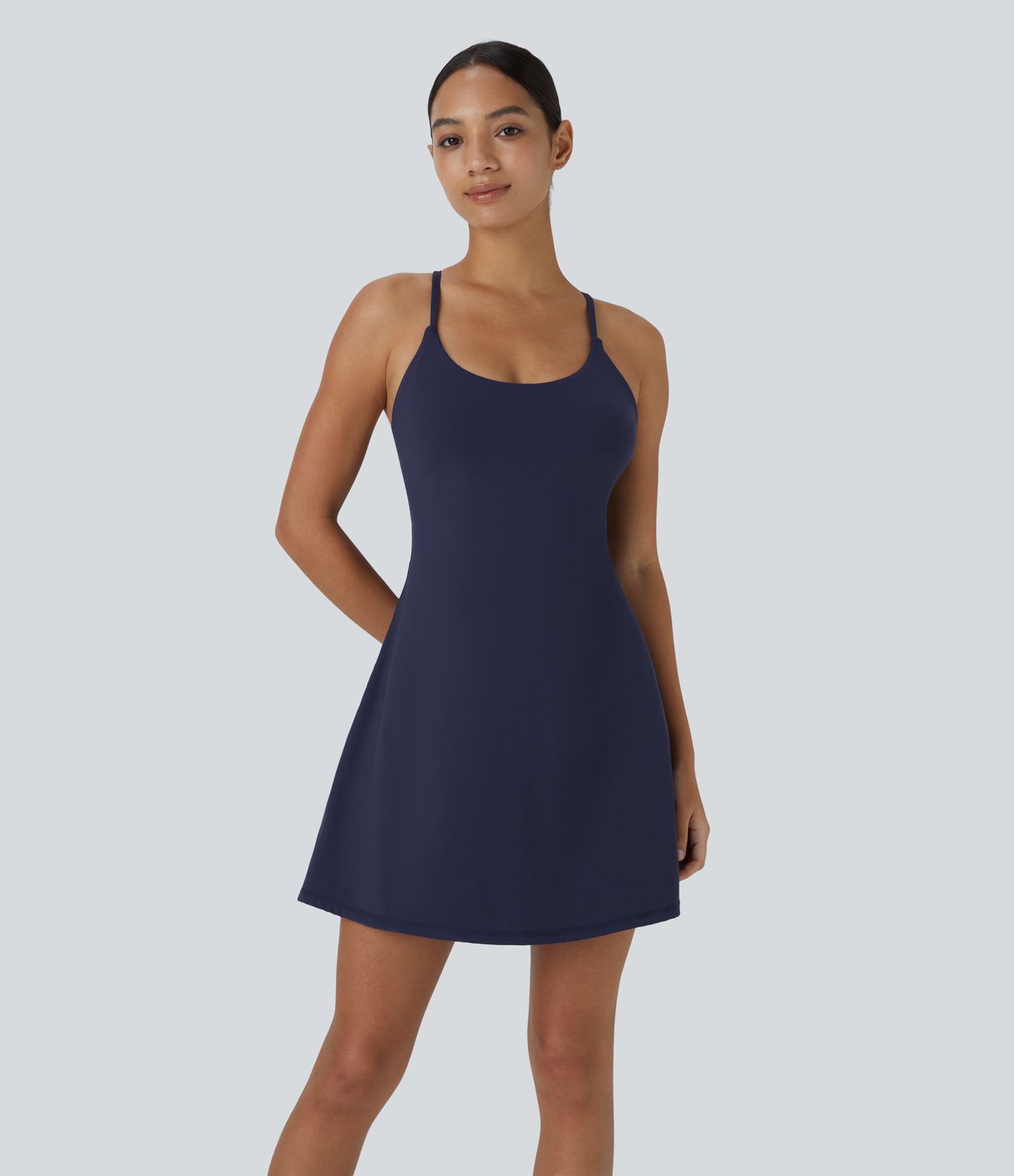 SoftlyZero™ Plush Backless Active Dress A-C Cups