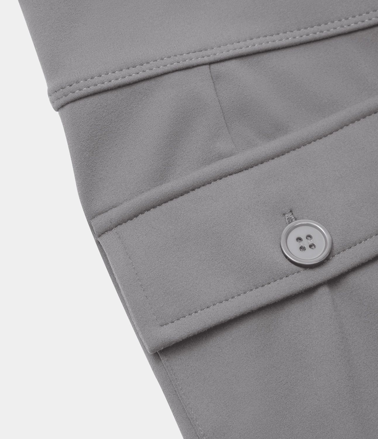 High Waisted Side Flap Pocket Flare Casual Cargo Pants