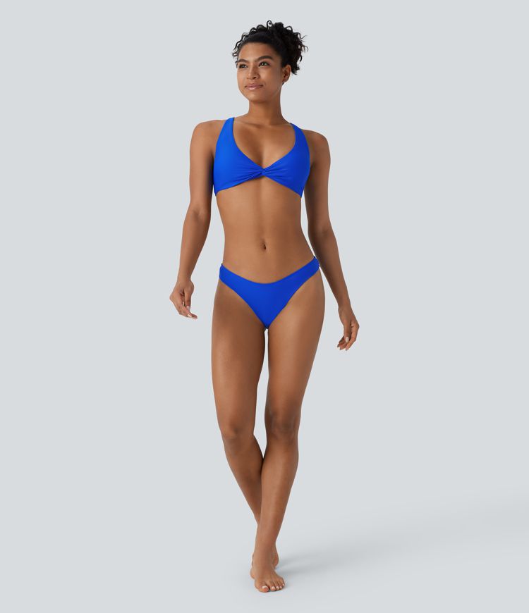 High Leg Cheeky Bikini Bottom Swimsuit