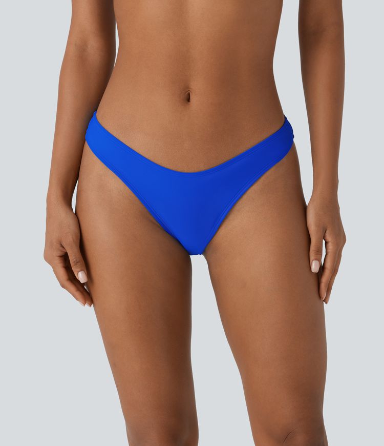 High Leg Cheeky Bikini Bottom Swimsuit