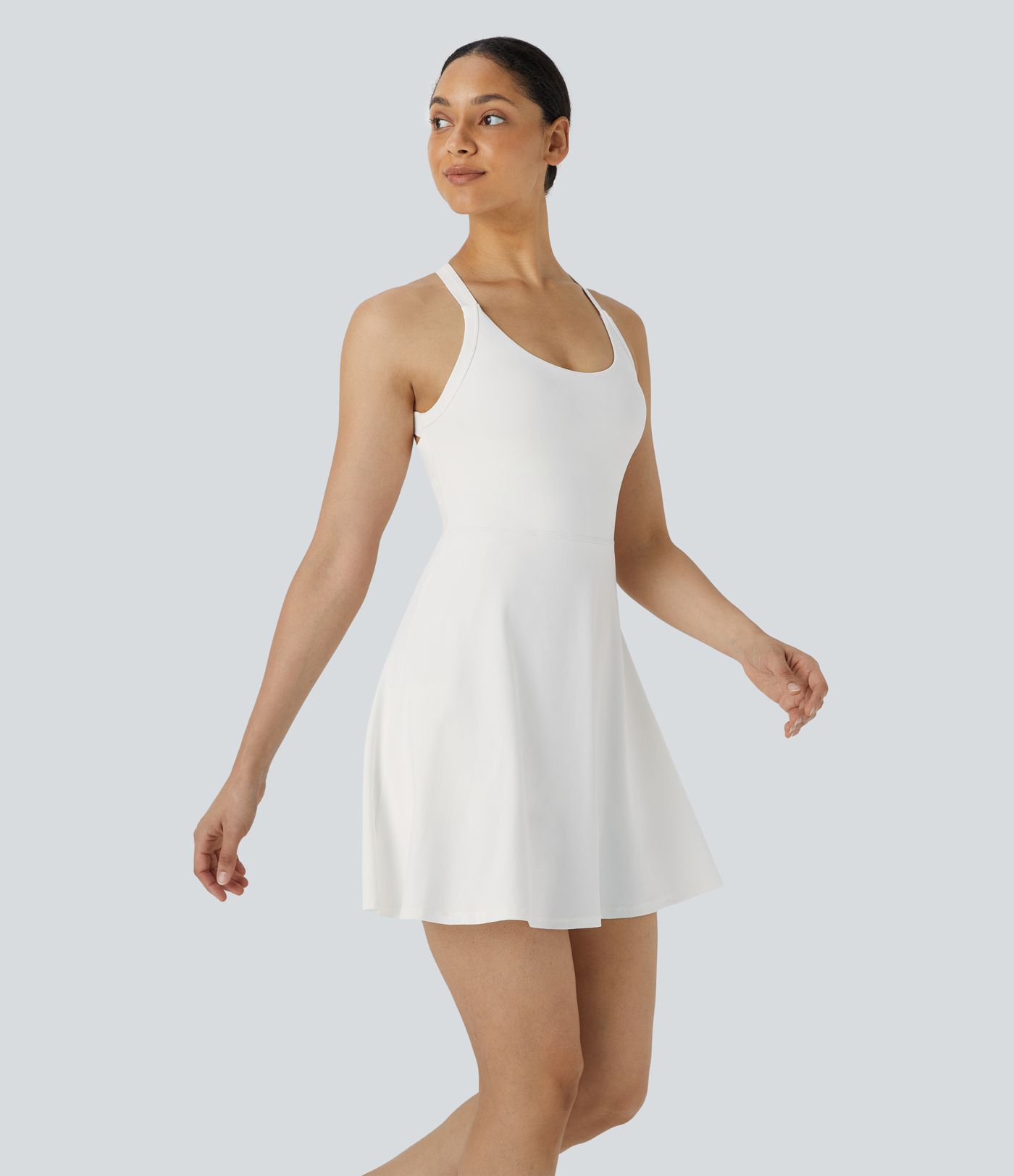 Flare Mini Dance Active Dress-Longer Length