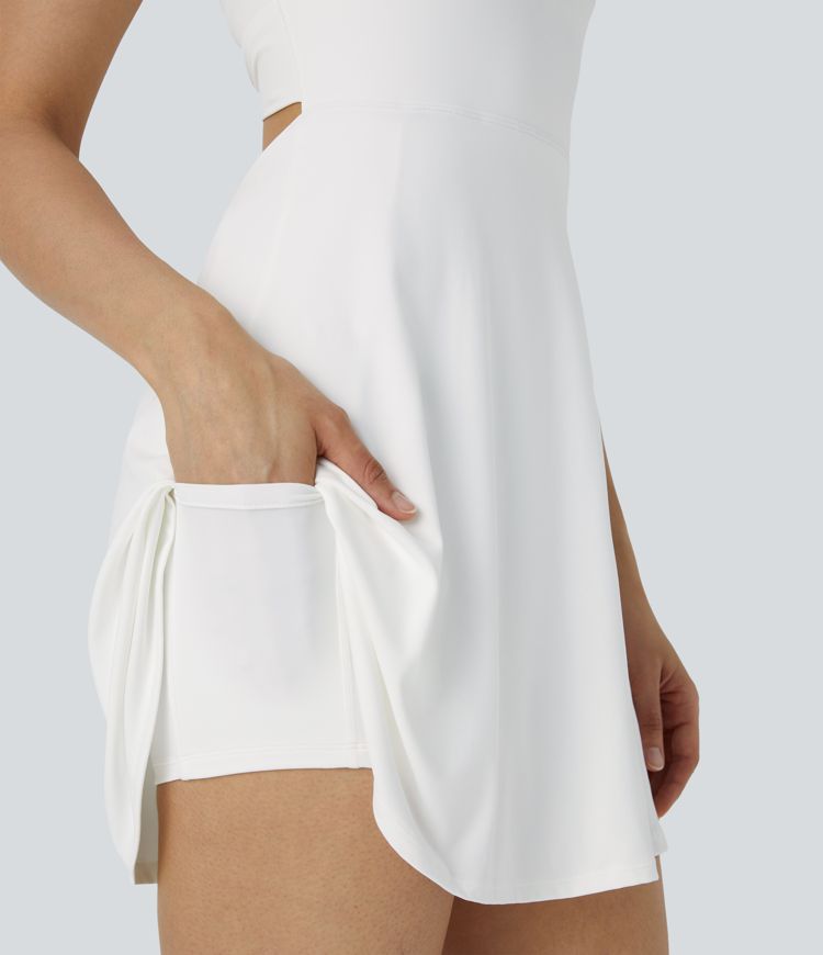 Flare Mini Dance Active Dress-Longer Length