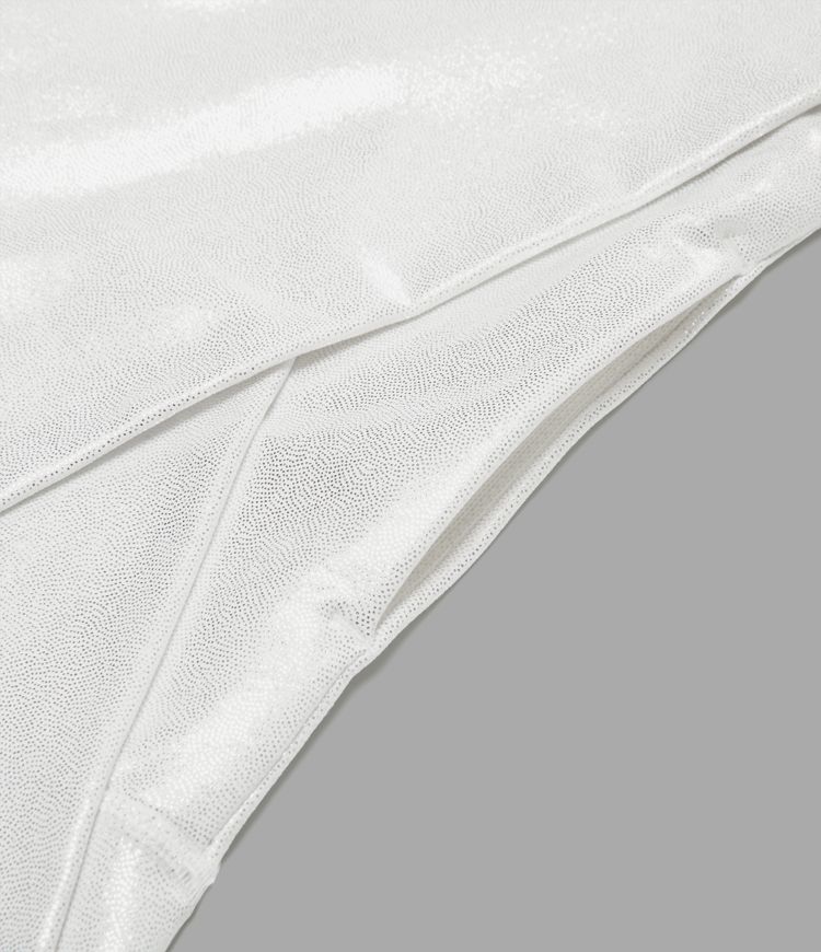 Softlyzero™ Legging Casual en Tissu Enduit avec Poches Arrière Croisées Impression Métallisée Extensibles