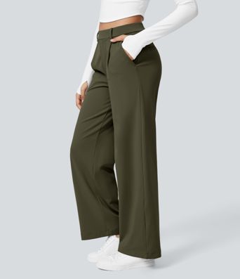 Halara Flex™ DayStretch High Waisted Pocket Straight Leg Work Pants