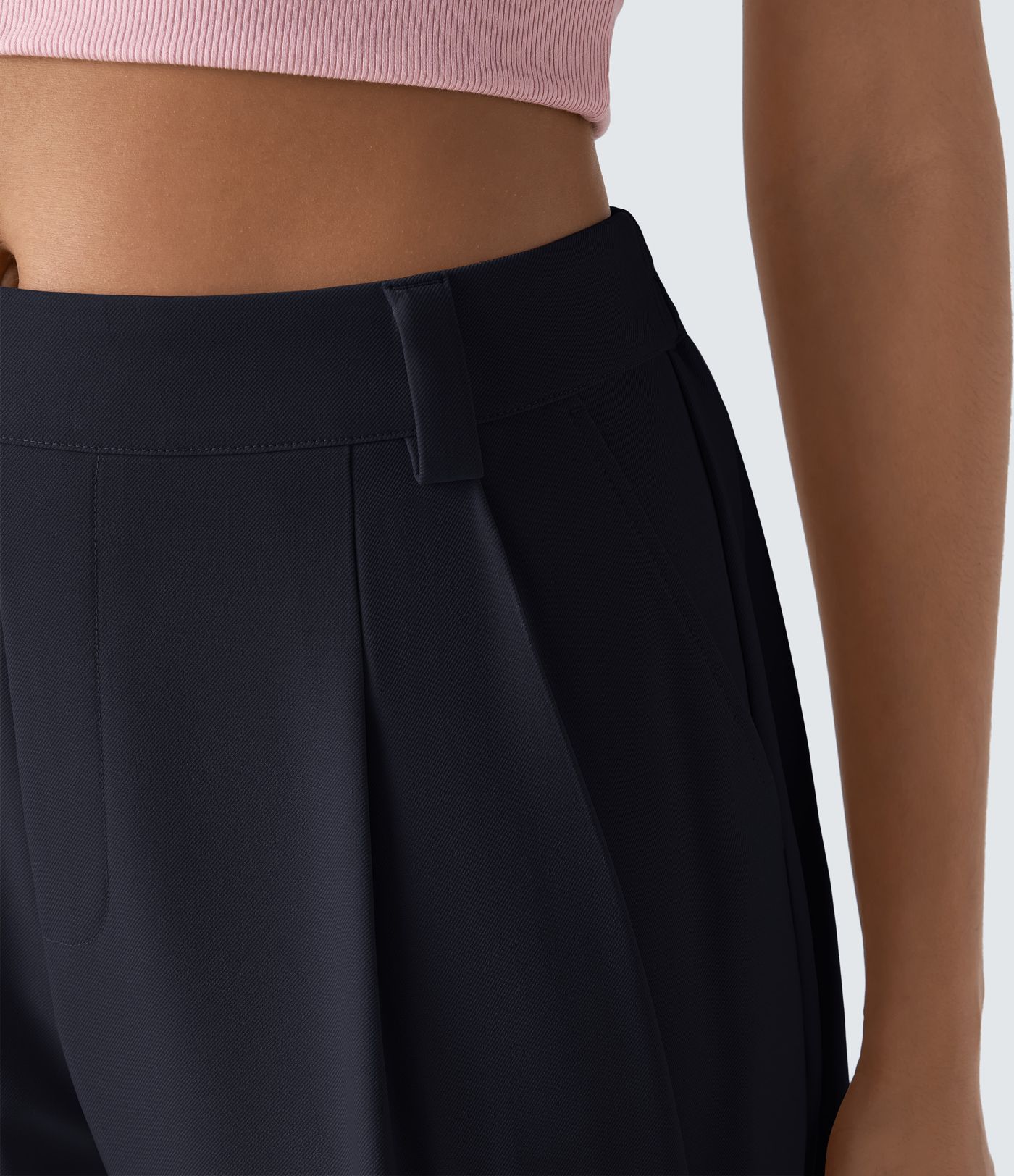 Pantalon tailleur Halara Flex™ barrel, taille mi-haute, avec poche