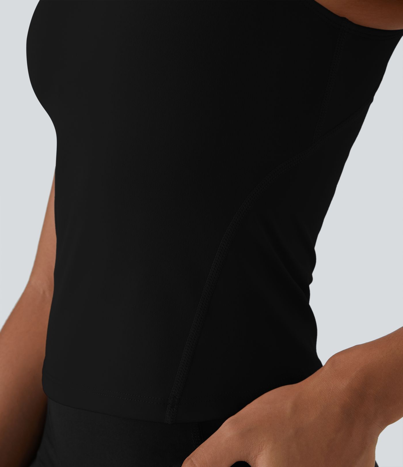 Softlyzero™ Plush Padded V Neck Plain Tank Vest Top Softlyzero™ Plush Padded V Neck Plain Tank Vest Top