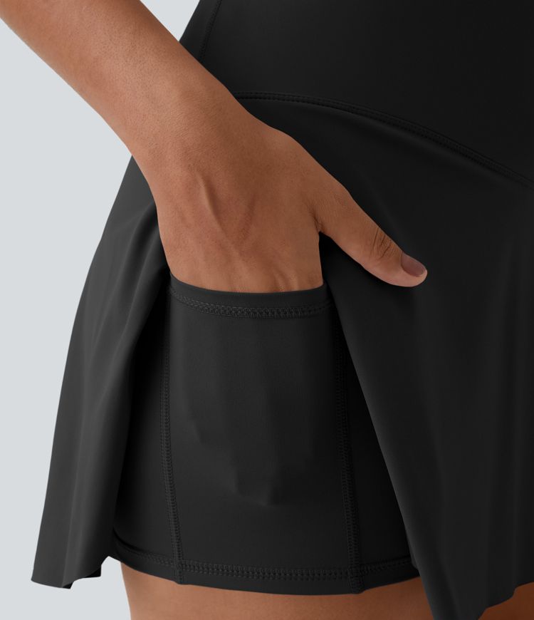 Everyday Softlyzero™ Airy Crossover 2-in-1 Side Pocket  Mini Tennis Skirt-Lucid-UPF50+