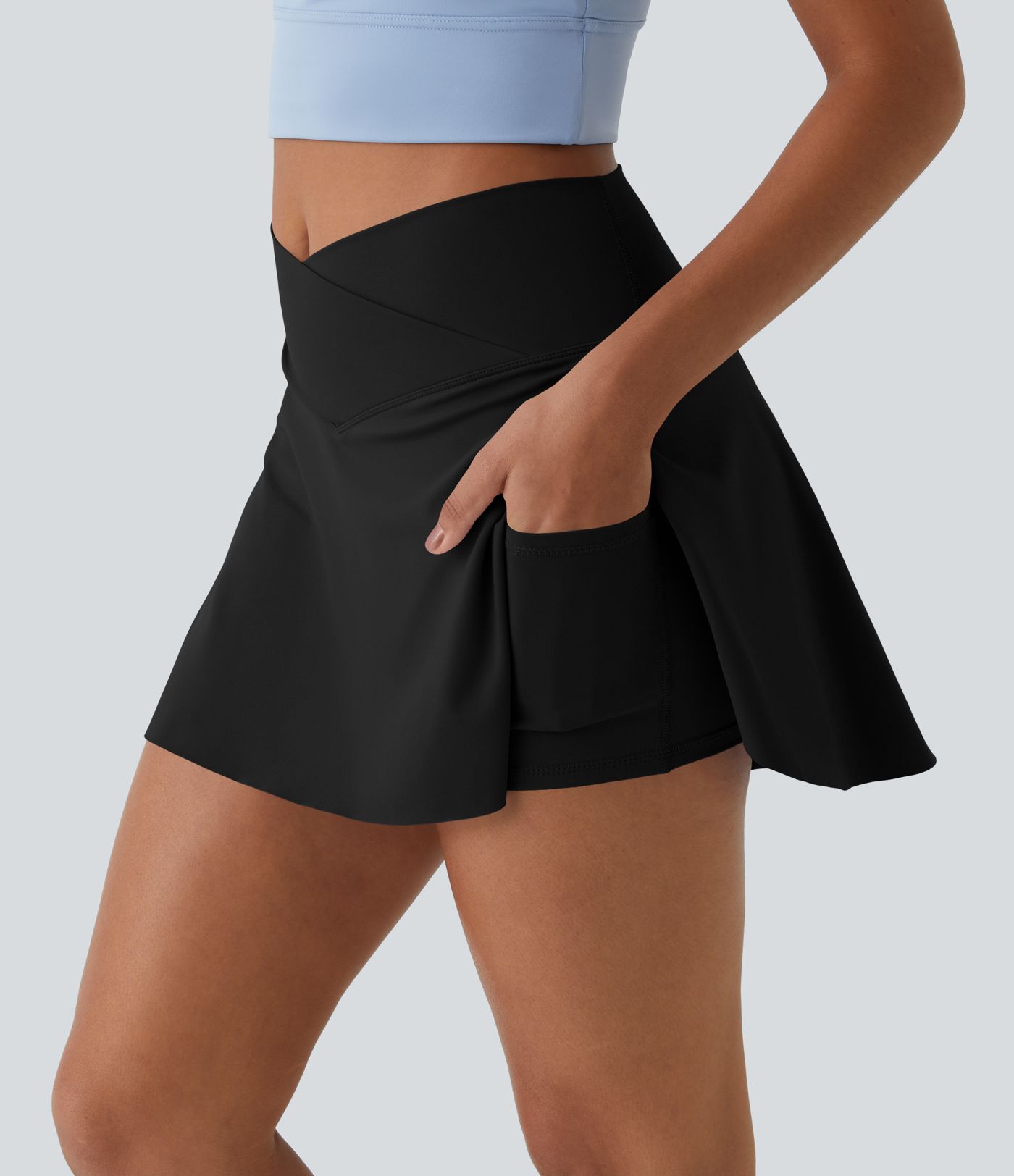 Minifalda tenis Softlyzero™ Airy Crossover 2 en 1 bolsillo lateral tacto fresco tacto suave diario Lucid-UPF 50+