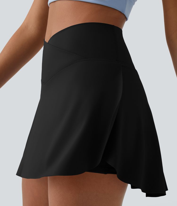 Everyday Softlyzero™ Airy Crossover 2-in-1 Side Pocket Cool Touch Mini Tennis Skirt-Lucid-UPF50+