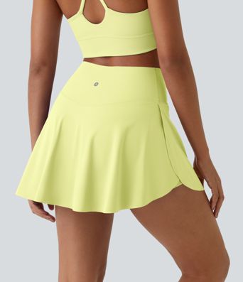 Jupe de tennis mini 2-en-1 Everyday Softlyzero™ Airy avec croisement, poche latérale et toucher frais-Lucide-UPF50+