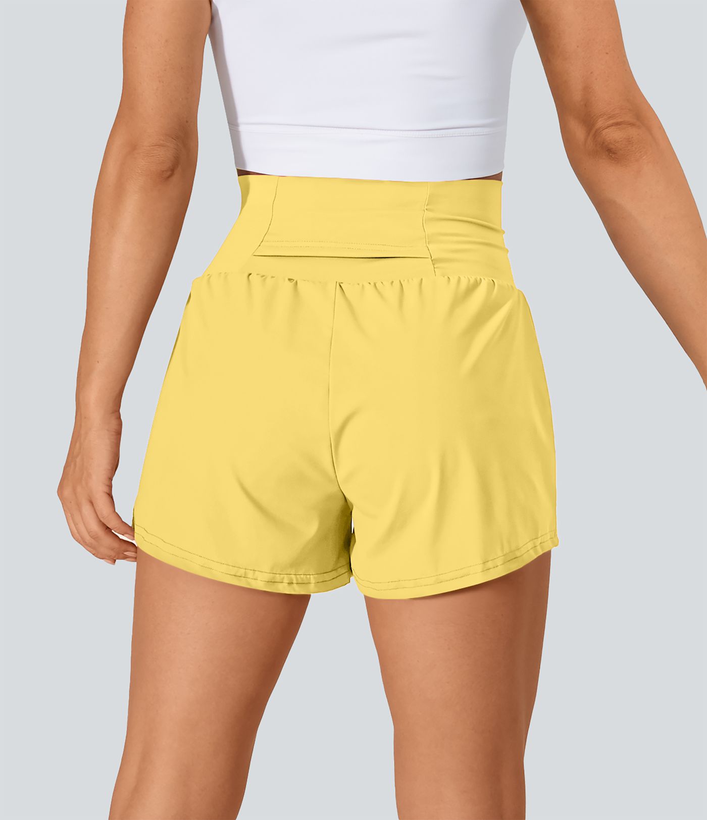SoftlyZero™ Airy Super High Waisted Cool Touch Women Gym Running Yoga Shorts with Pockets