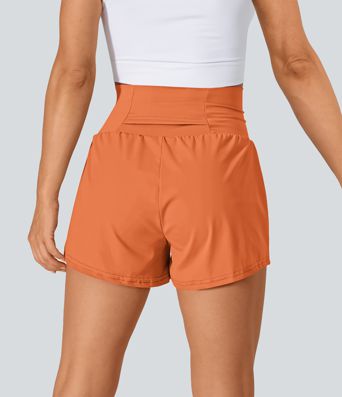 SoftlyZero™ Airy Super High Waisted Cool Touch Yoga Shorts with Pockets