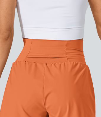 SoftlyZero™ Airy Super High Waisted Cool Touch Yoga Shorts with Pockets