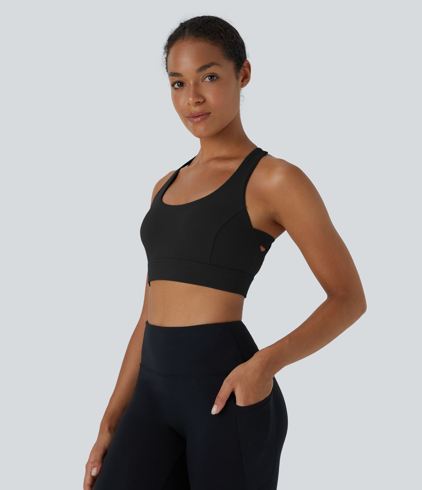 Brassière yoga dos nageur maintien léger A-C