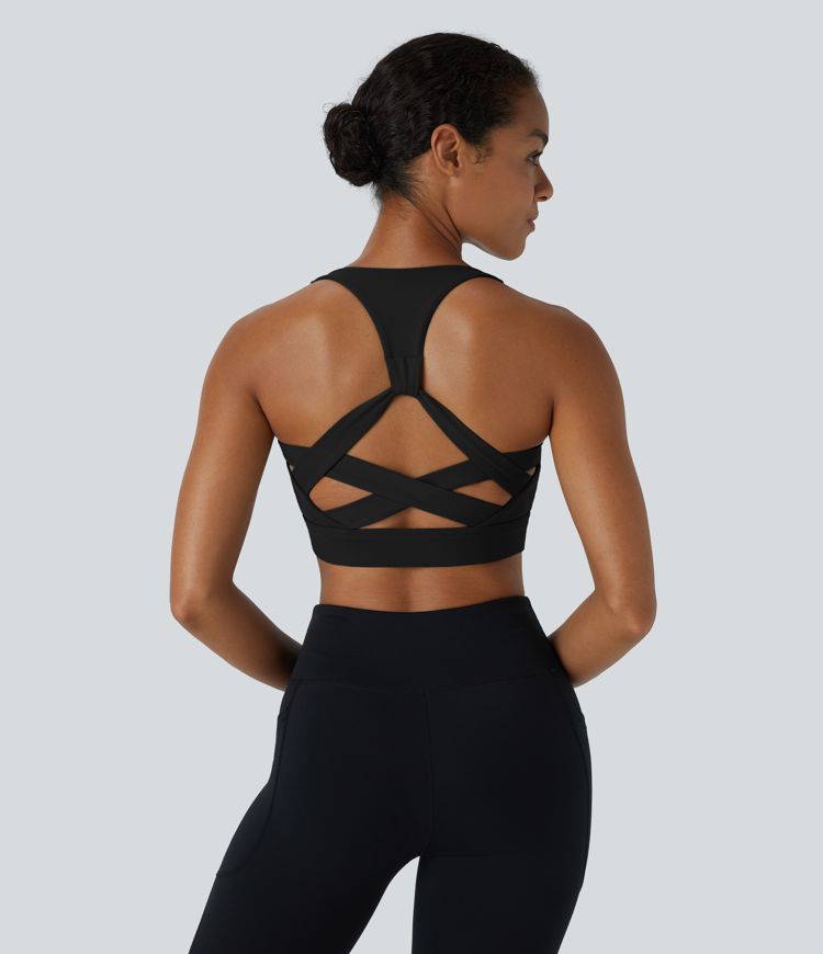 Brassière yoga dos nageur maintien léger A-C