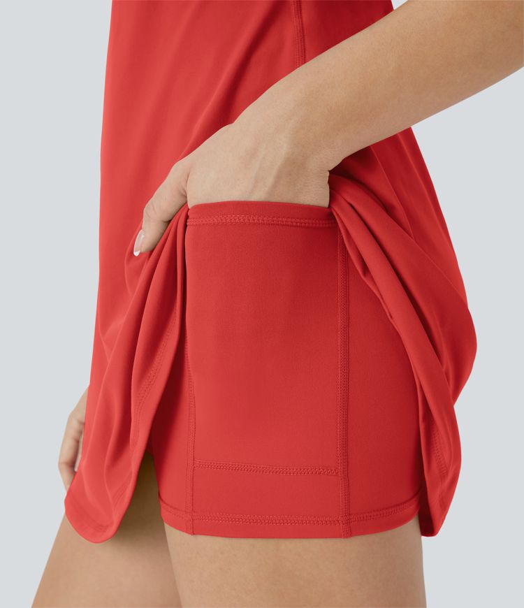 Softlyzero™ Plush - Rückenfreies Aktivkleid - A-C Cups, UPF50+