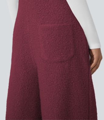 Pockets Casual Teddy Overalls