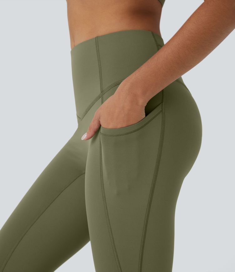 Softlyzero™ Plush Thermal High Waisted Side Pocket 7/8 Yoga Leggings