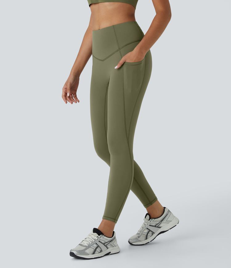 Leggings Softlyzero™ Plush yoga 7/8 bolsillo lateral tiro alto térmico