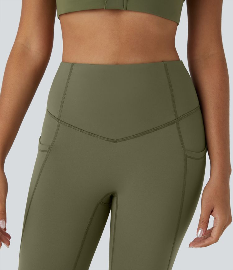 Softlyzero™ Plush Thermal High Waisted Side Pocket 7/8 Yoga Leggings