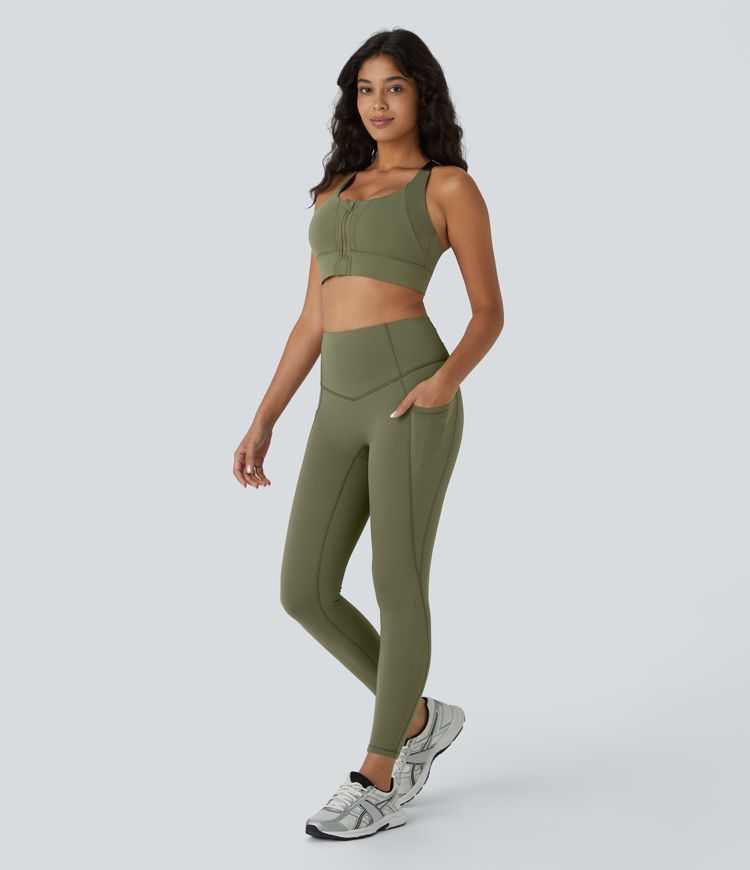 Leggings Softlyzero™ Plush yoga 7/8 bolsillo lateral tiro alto térmico