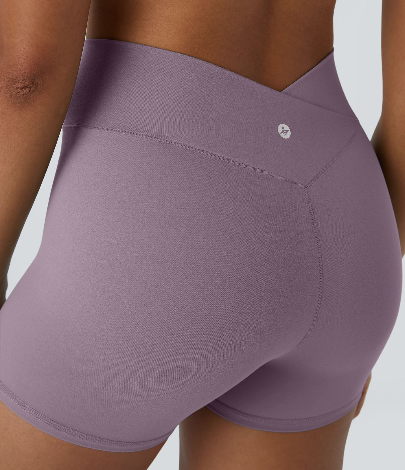 SoftlyZero™ Pantalones Cortos de Yoga para Ciclismo de Cintura Alta y Color Liso 3"-UPF50+