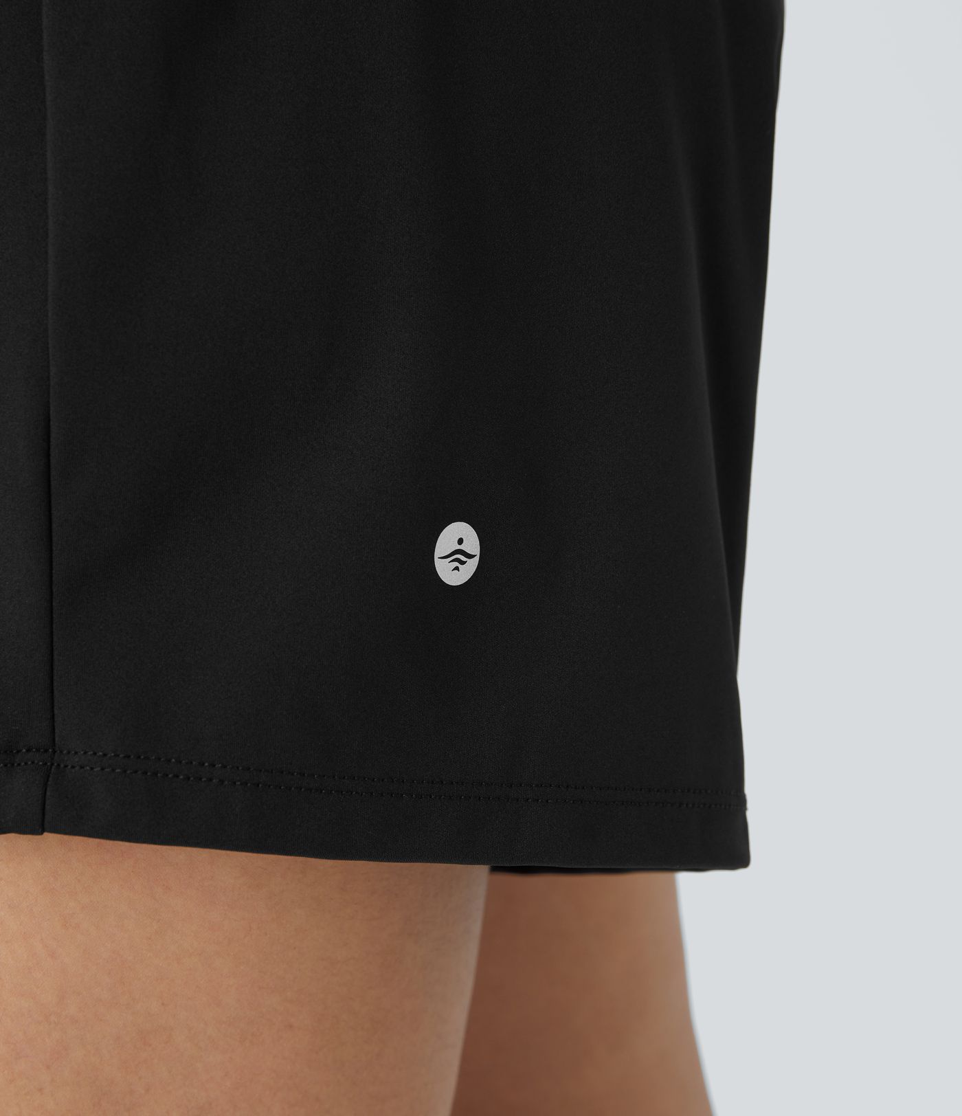 Super High Waisted Back Pocket & Side Hidden Pocket 2-in-1 Yoga Shorts 5''-Longer Length