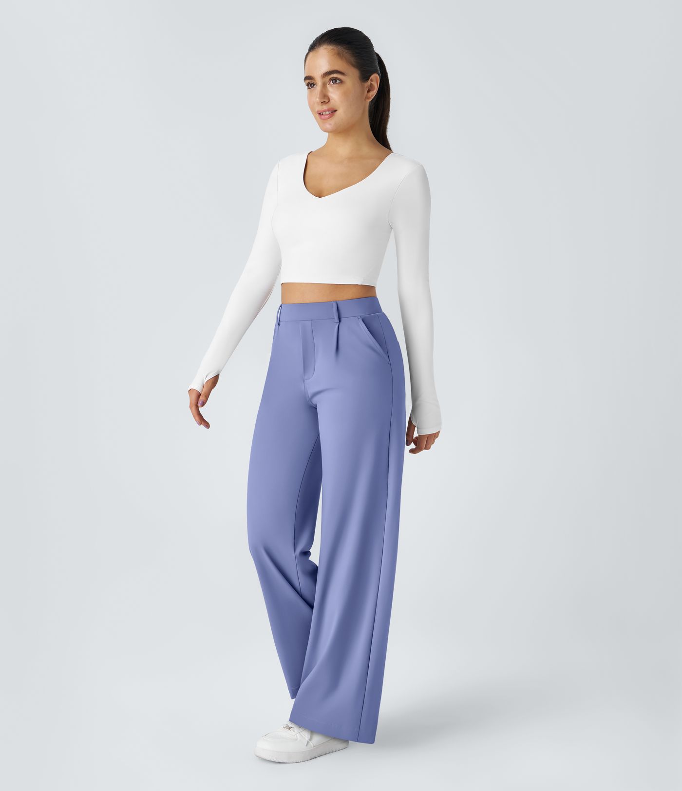 Halara Flex™ DayStretch High Waisted Pocket Straight Leg Work Pants