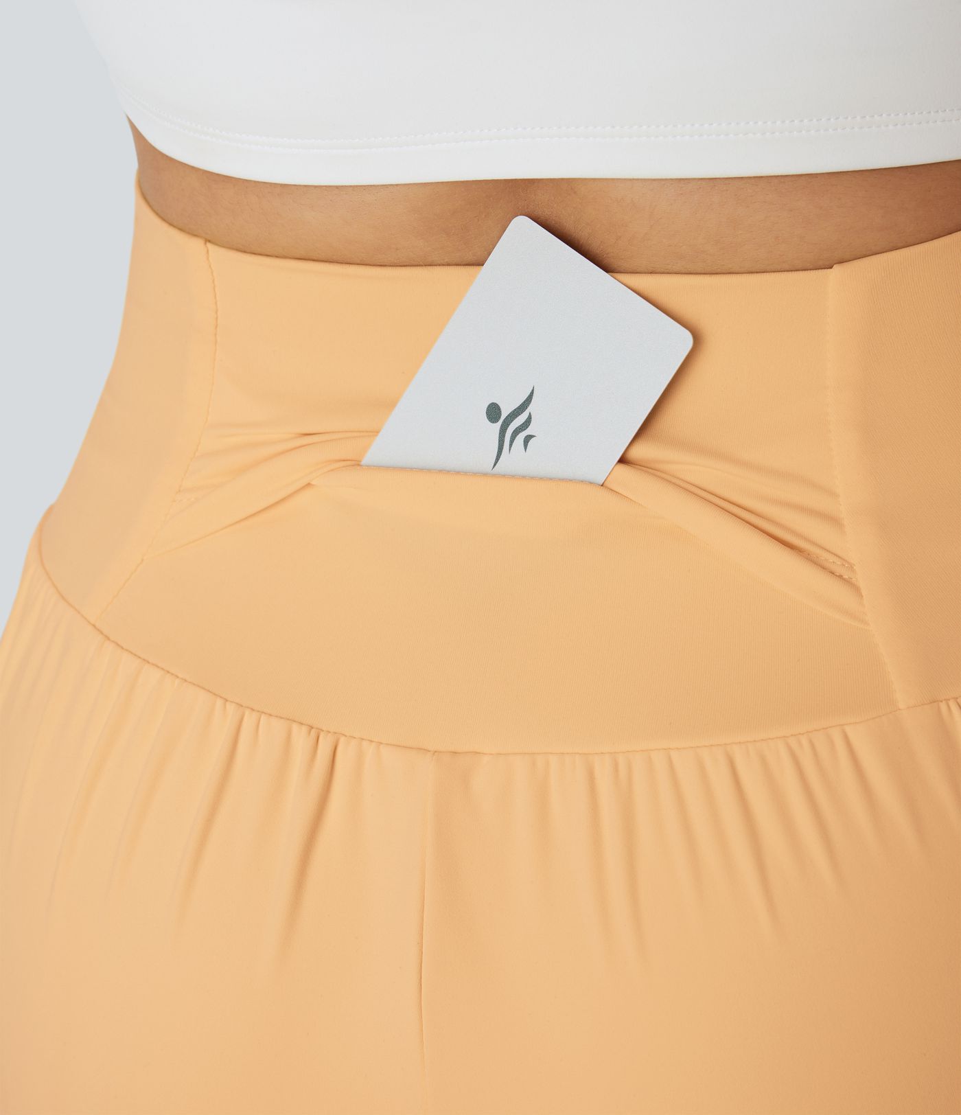 Short yoga 2-en-1 SoftlyZero™ aérien taille super haute toucher frais 12,5 cm avec poches - Longueur extended