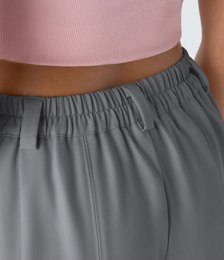 Pantalon tailleur Halara Flex™ barrel, taille mi-haute, avec poche