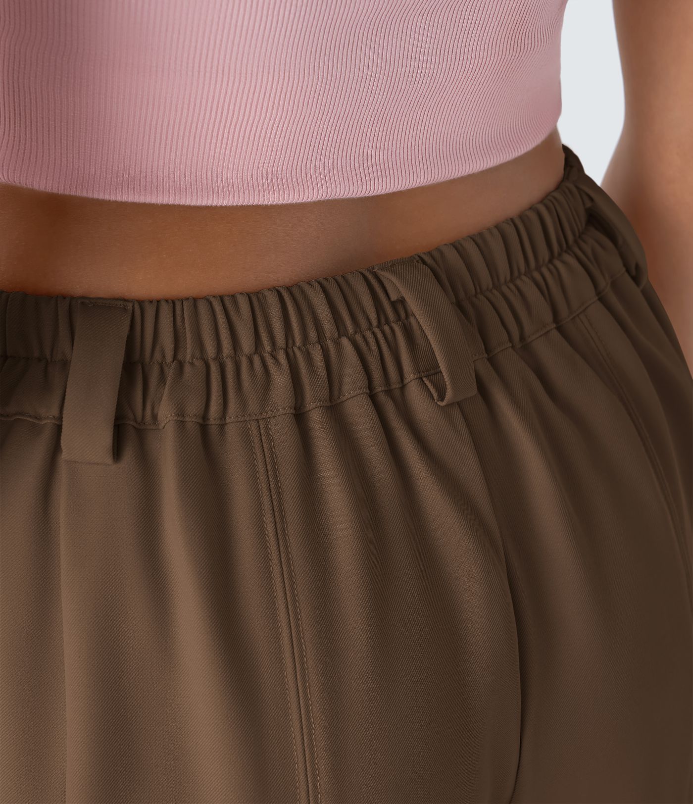 Mellemhøje arbejdsbukser med lommer og lige ben