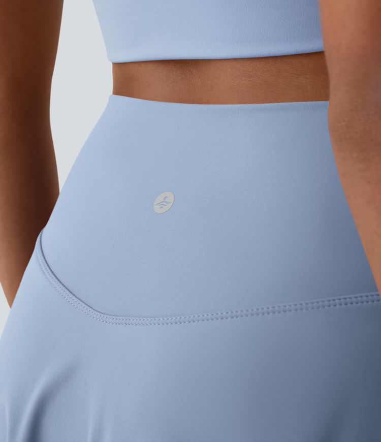 Everyday SoftlyZero™ Airy Crossover 2-in-1 Side Pocket Cool Touch Women Mini Tennis Skirt-UPF50+