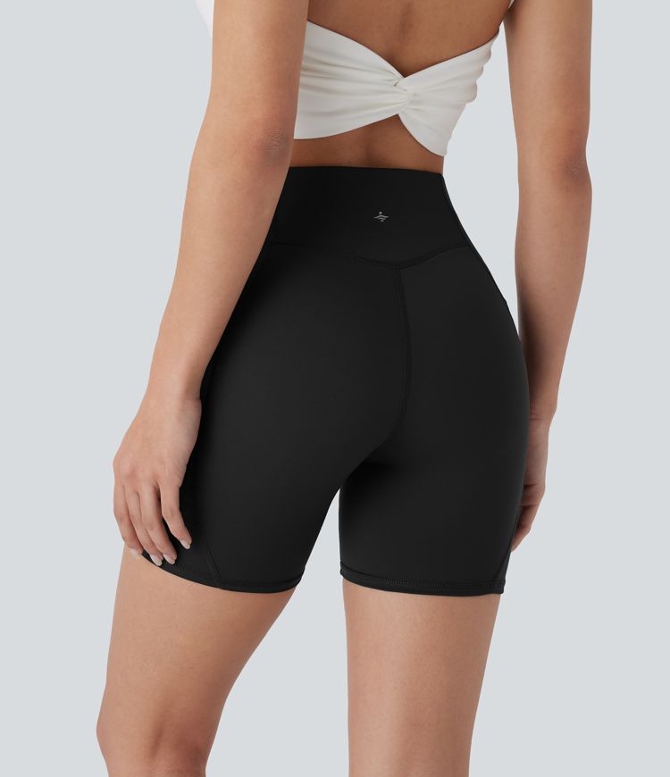 Shorts d'entraînement taille haute avec poches, 5''